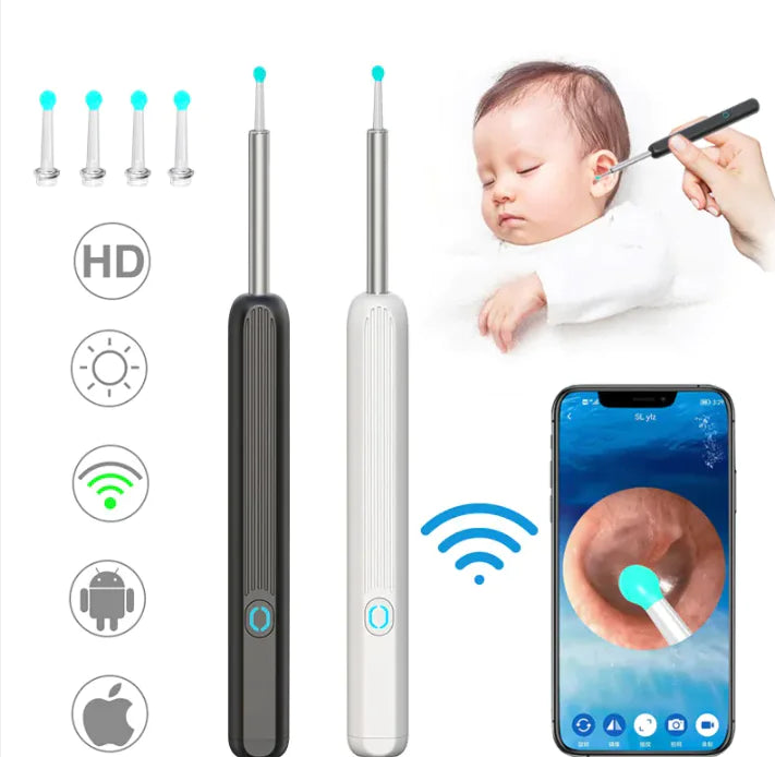 Wireless Ear Cleaner with Camera & LED Light
